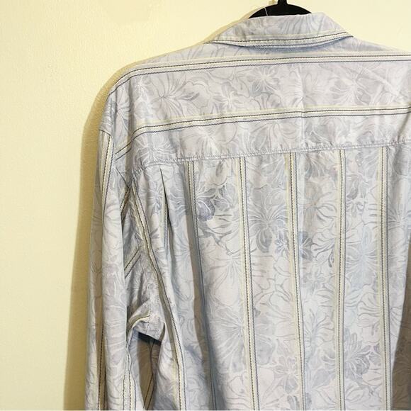 Tommy Bahama Men's Long Sleeve Silk Blend Hawaiian Button Down Size XL - Picture 12 of 14